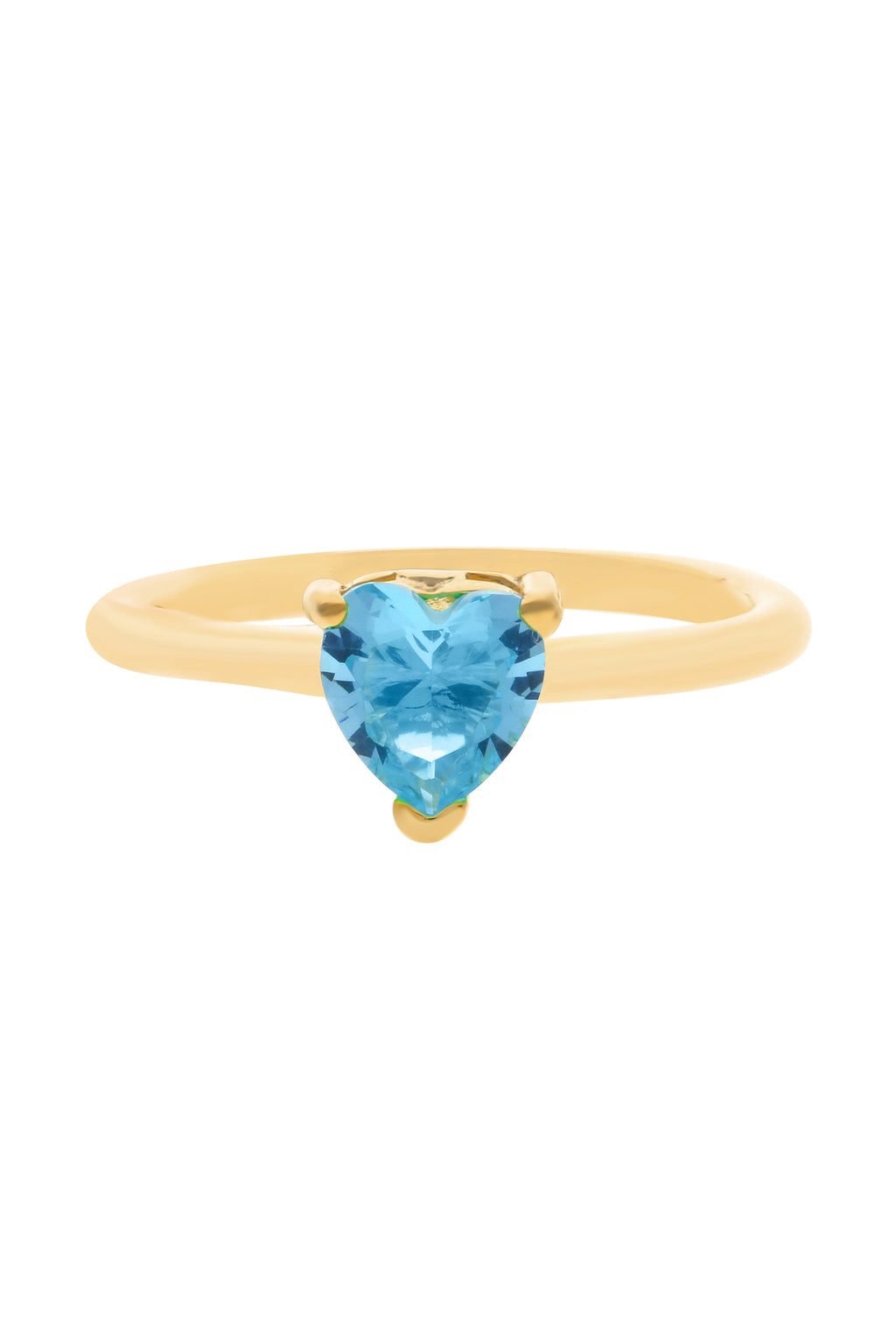 Blue Chã RI Heart Vermeil Ring | Chvker Jewelry 5