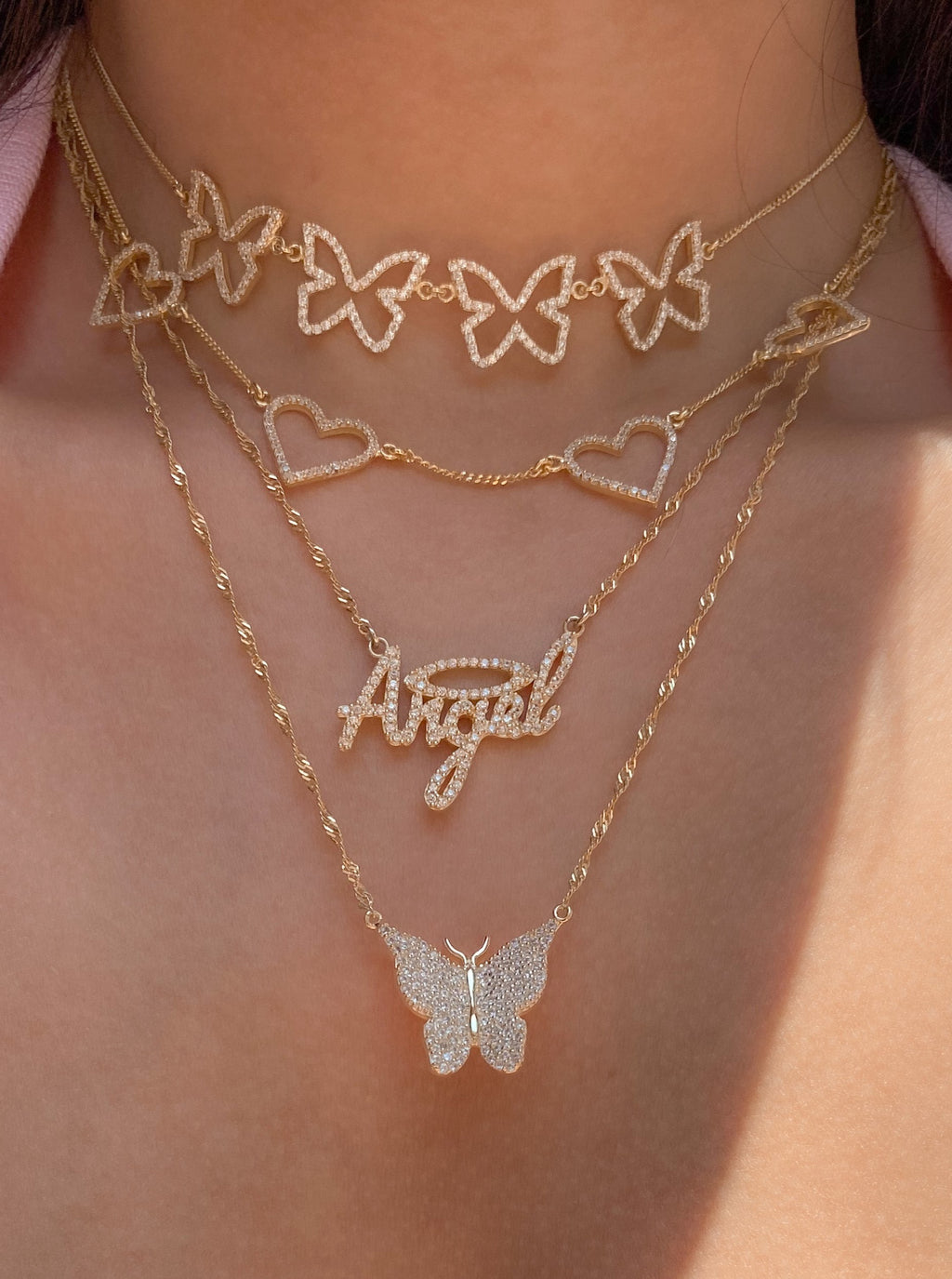 Pavé Butterfly Pendant Necklace - Butterflies – Patricia Nash